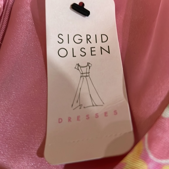 Sigrid Olsen floral silk dress, size 8, NWT - Picture 11 of 16